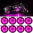 thumbnail image 1 of LEDGlow 8pc Pink LED Pod Motorcycle Lighting Kit, 1 of 8