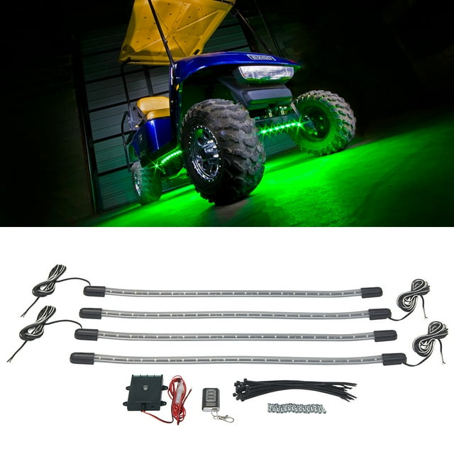 LEDGlow Green LED Golf Cart Underbody Underglow Light Kit