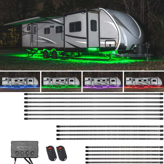 LEDGlow Million Color Slimline 30ft-35ft RV Camper Underbody Lighting Kit