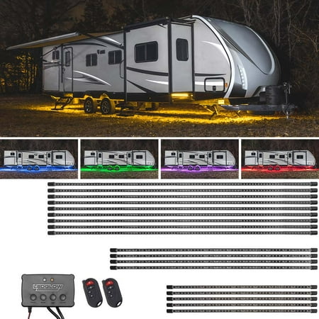 LEDGlow Million Color Slimline 40ft-45ft RV Camper Underbody Lighting Kit