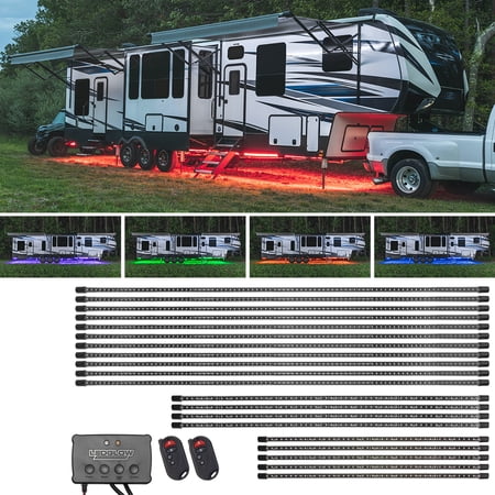 LEDGlow Million Color Slimline 45ft+ RV Camper Underbody Lighting Kit