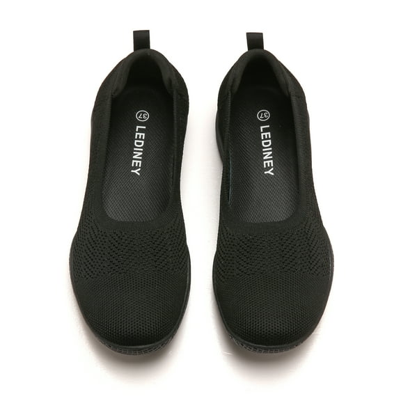 LEDINEY Women's Flats Slip On Shoes Comfortable Walking Shoes Flats for Women Dressy Ballet Shoes, Beige