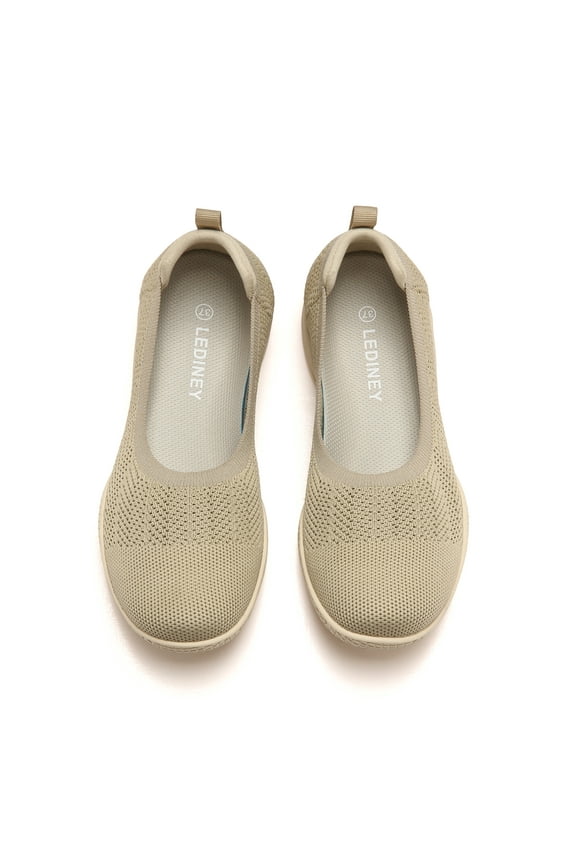 Women's Flats Slip On Shoes Comfortable Walking Shoes Flats for Women Dressy Ballet Shoes, Black