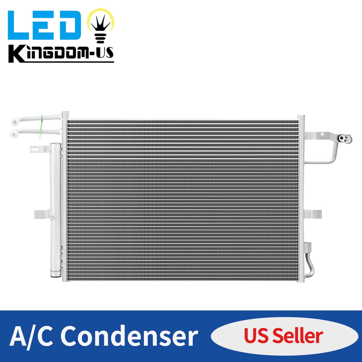 LEDKINGDOMUS A/C AC Condenser Air Conditioning Condenser For 2011-2018 Ford Explorer Base Limited XLT V6 3.5L