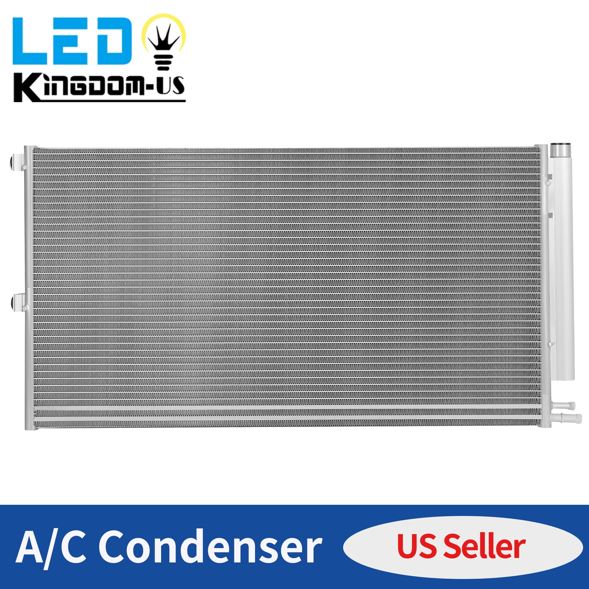 LEDKINGDOMUS AC Condenser for 2010-14 Lincoln Mark V8 5.0/5.4L 2007-14 Navigator Expedition 5.4L 2009-14 F-150 4.2/4.6/5.4/6.2L OE#7L1Z19712A AL1Z19712B High-Grade Aluminum Leak Tested 2.94MPa