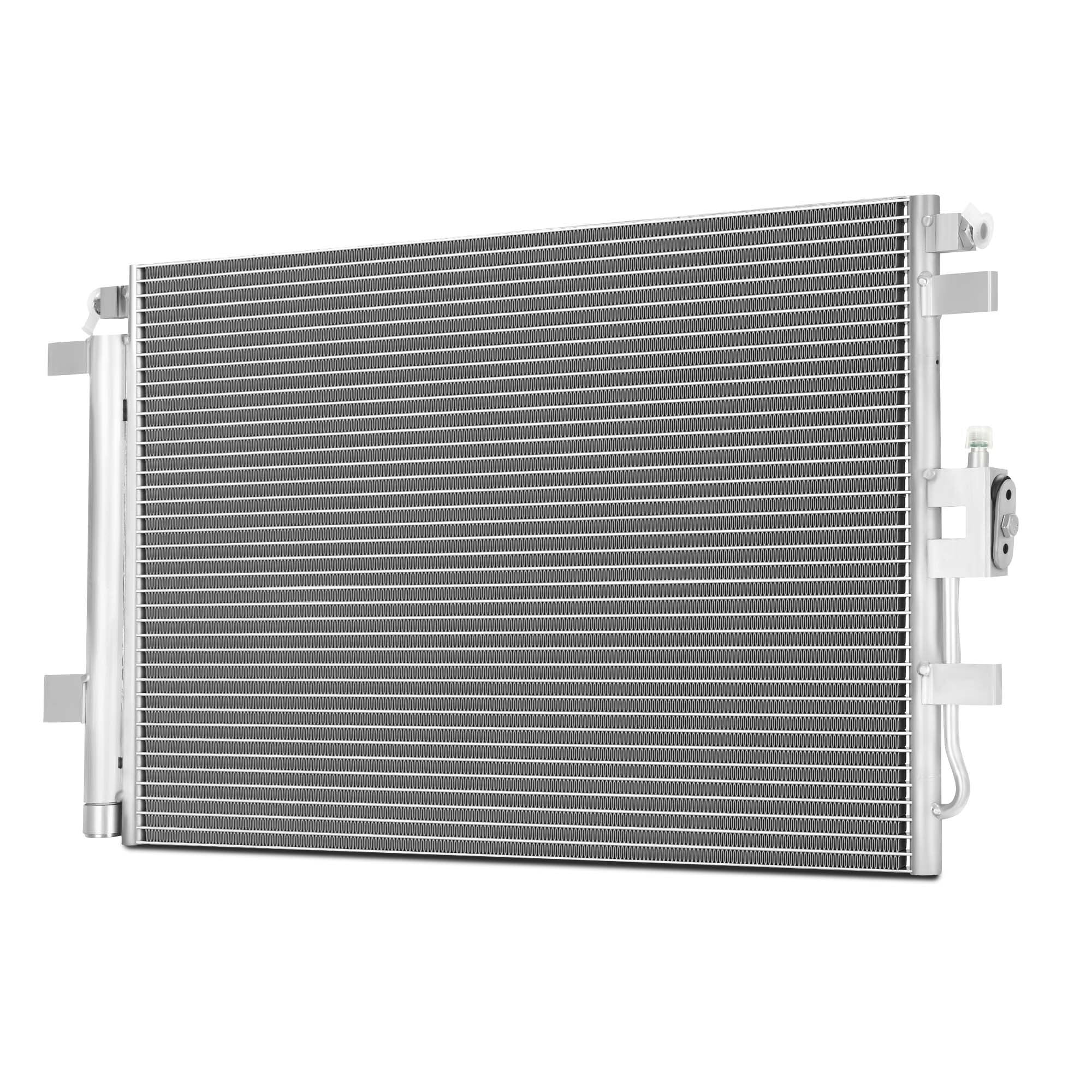 LEDKINGDOMUS AC Condenser for 2018-2021 Chevrolet Equinox/GMC Terrain L4 1.5L/1.6L/2.0L, Replacement OEM# 23270537 84550136, Premium Aluminum, Leak Tested 2.94MPa, High-Density Louvered Fins