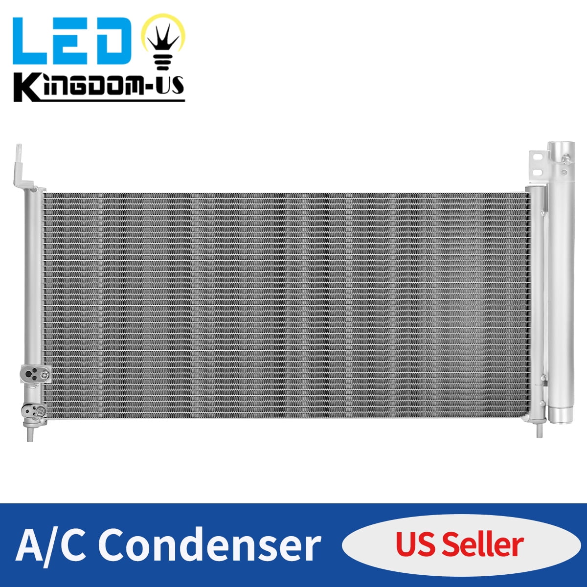 LEDKINGDOMUS AC Condenser for Lexus CT200h 2011-2017, Prius/Prius Plug-In L4 1.8L 2012-2015, Replacement OEM# 8846047150 8846076010, Premium Aluminum, Leak Tested 2.94MPa, High-Density Louvered Fins