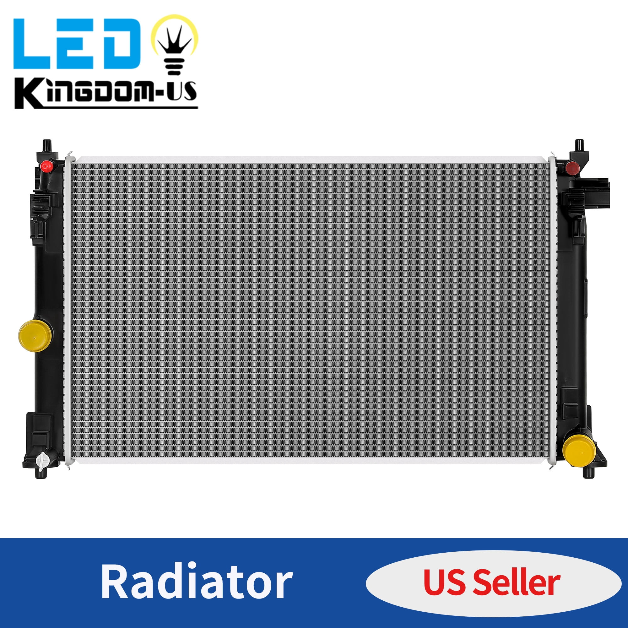 LEDKINGDOMUS Aluminum OE Radiator for 2018-2022 Toyota C-HR 2020-2022 Corolla 1.8L 2.0L L4 Replaces 164000T350 TO3010366
