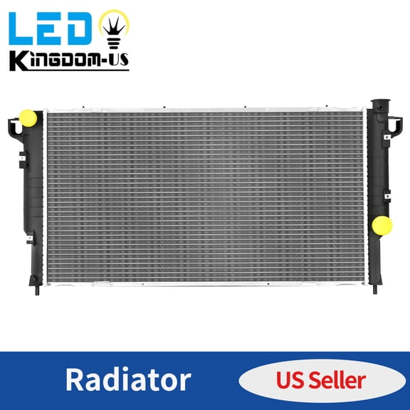 LEDKINGDOMUS Aluminum Radiator for 1994-2000 2002 Dodge Ram 2500 Ram 3500 5.9L L6 Diesel OEM Replacement (No Cap Included)