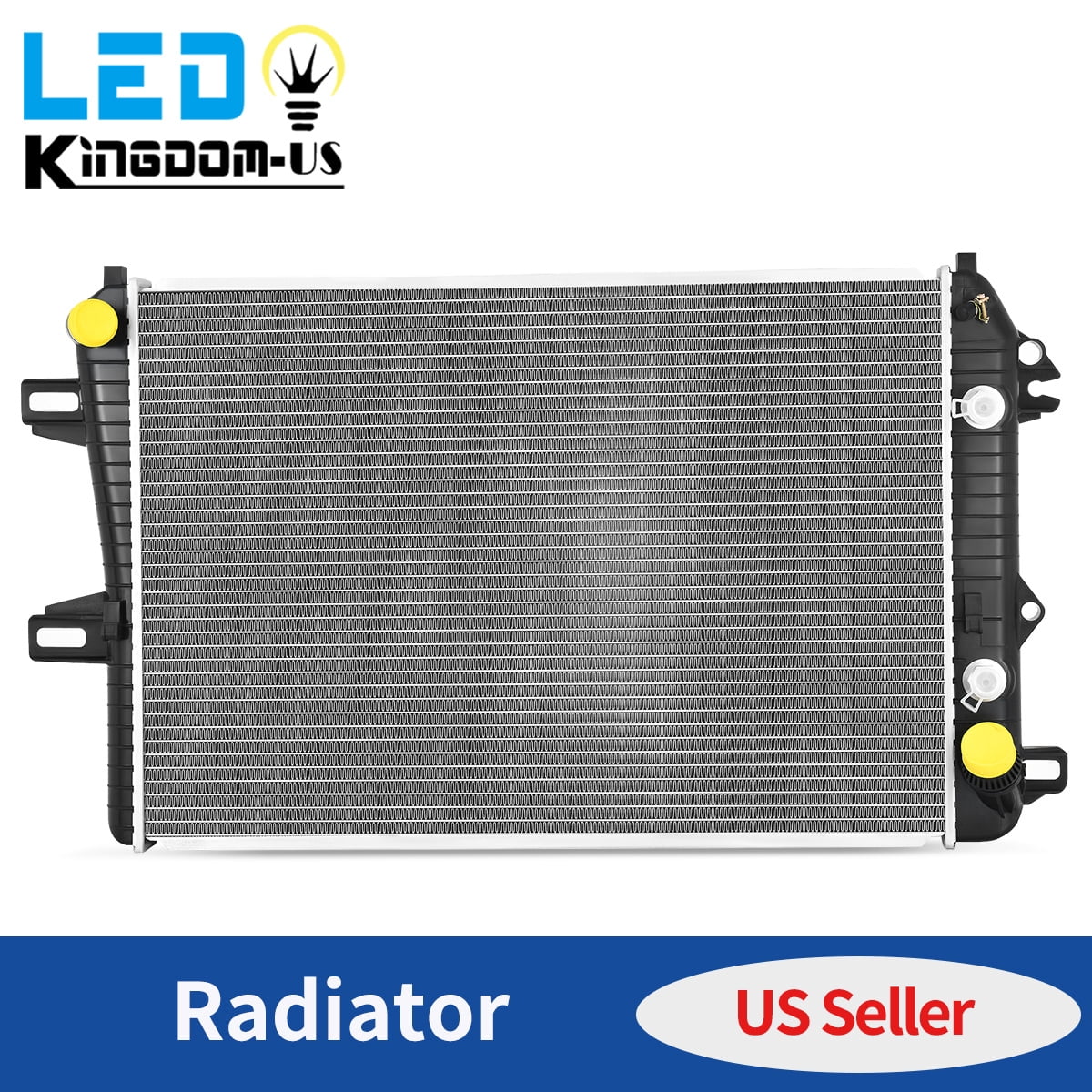 LEDKINGDOMUS Aluminum Radiator for 2006-2010 Chevy Silverado/GMC Sierra 2500/3500 HD Classic V8 6.6L - Direct Fit High Efficiency Leakproof Design