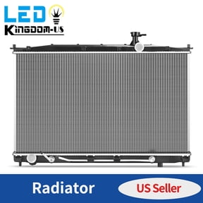 LEDKINGDOMUS Aluminum Radiator for 2007-2009 Hyundai Santa Fe 2.7L/3.3L V6 Direct Fit High-Density Core with Leakproof Nylon Tanks