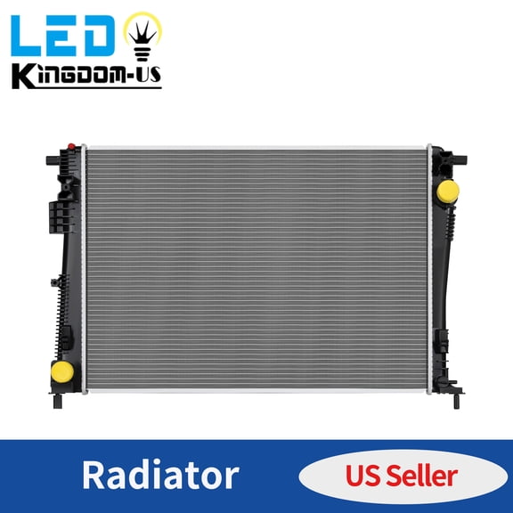 LEDKINGDOMUS Direct Fit Radiator for 2017-2023 Chrysler Pacifica & 2020-2023 Voyager 3.6L V6, OEM Replacement Aluminum Core (CH3010378) (CAP NOT INCLUDED)
