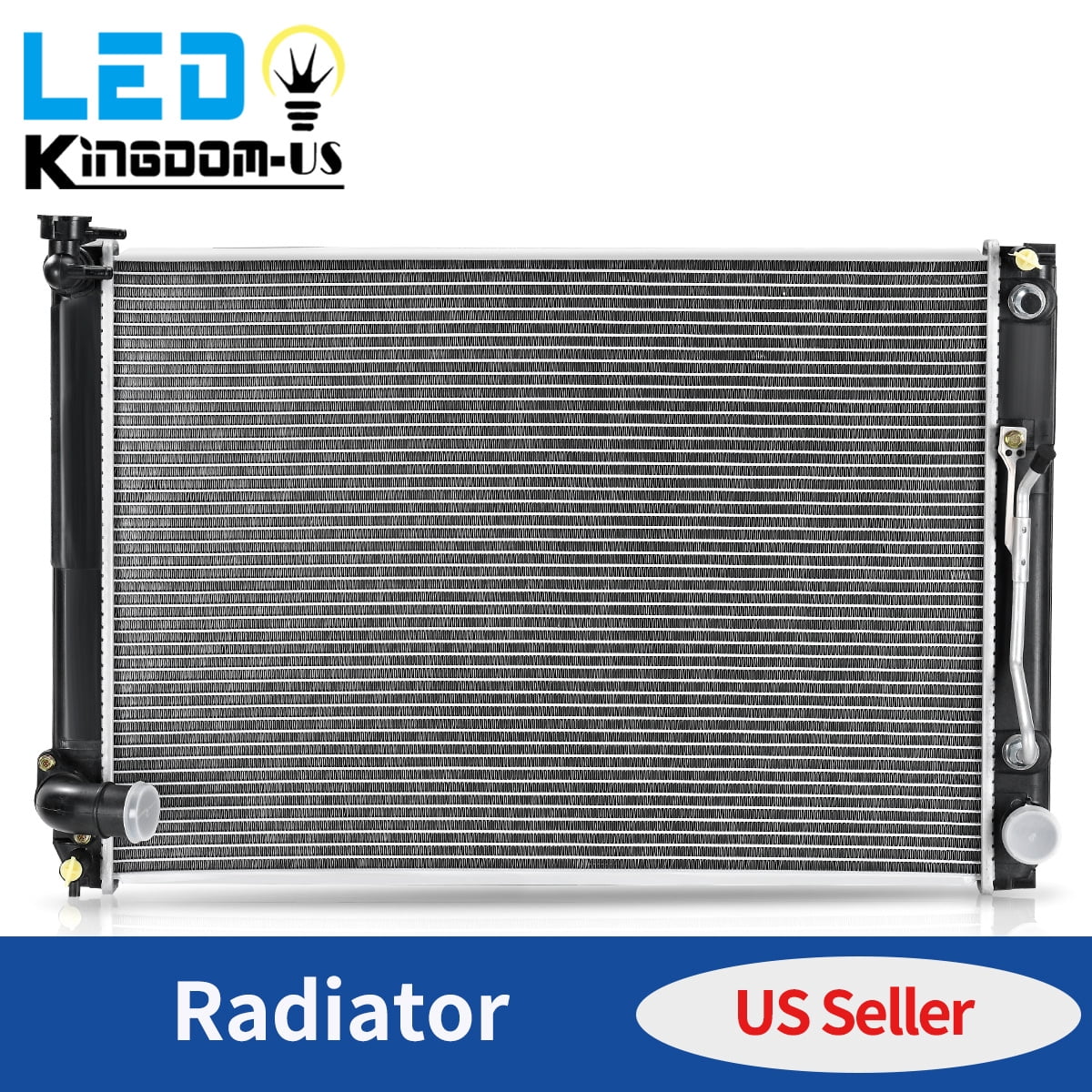 LEDKINGDOMUS Direct OEM Fit Radiator Compatible with 2007-2010 Toyota Sienna CE LE XLE Limited 3.5L V6, Aluminum Core Leak-Proof Cooling System, TIG-Welded for Extreme Weather Resistance DWRD1084