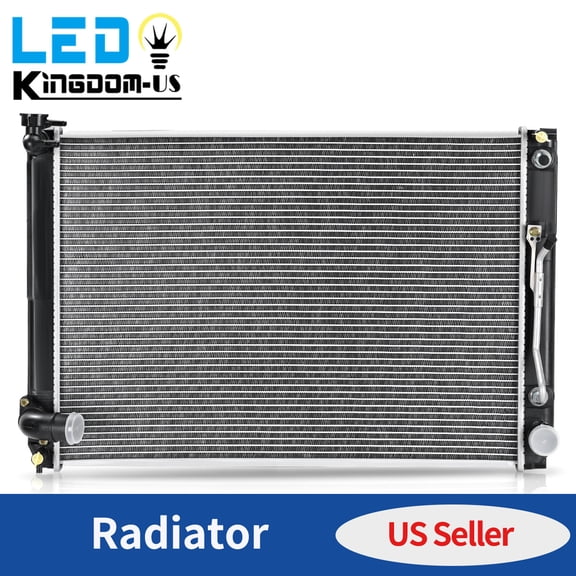 LEDKINGDOMUS Direct OEM Fit Radiator Compatible with 2007-2010 Toyota Sienna CE LE XLE Limited 3.5L V6, Aluminum Core Leak-Proof Cooling System, TIG-Welded for Extreme Weather Resistance DWRD1084