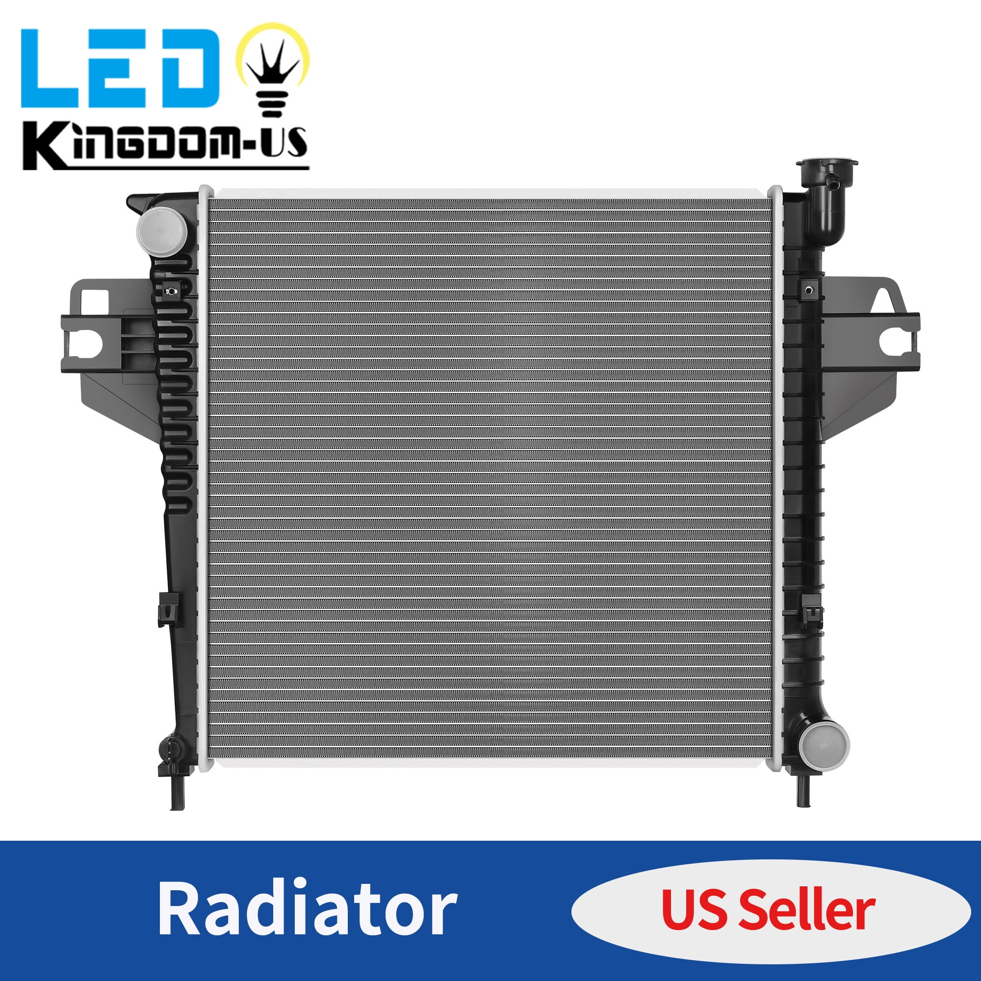 LEDKINGDOMUS Premium Aluminum Radiator for 2007 Jeep Liberty V6 3.7L, Direct Fit Replacement Replaces 68020278AA CH3010360, High Efficiency Cooling System