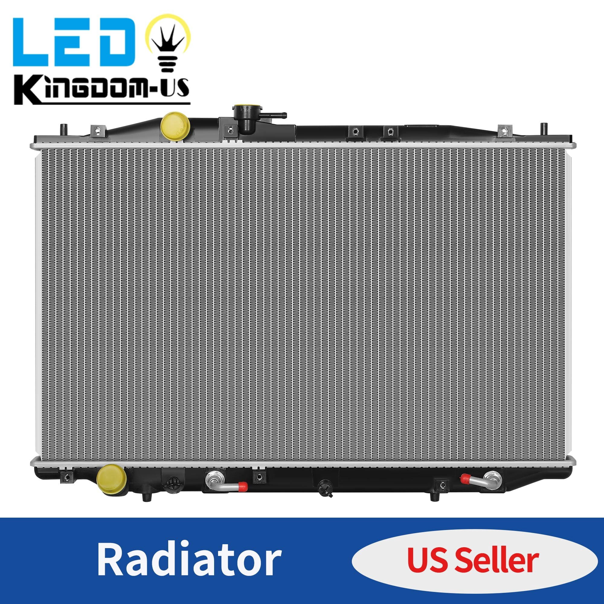 LEDKINGDOMUS Professional Radiator for 2007-2008 Acura TL Base 3.2L V6 & Type-S 3.5L V6 Direct Fit High-Efficiency Cooling Replacement 19010RDAA61 19010RDAA62