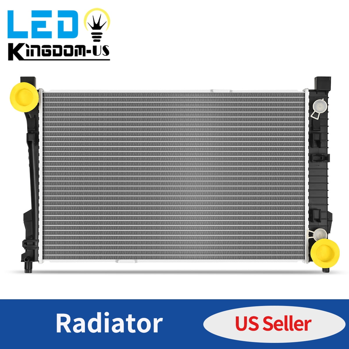 LEDKINGDOMUS Radiator for 2001-2005 Mercedes C320 C240 2002-2005 C230 2006-2007 C280 2003-2005 CLK320 2006-2007 C350 2.6L 3.0L 3.2L 3.5L V6 L4,Replaces 2035000503 MB3010103,Leak Checked Aluminum Core