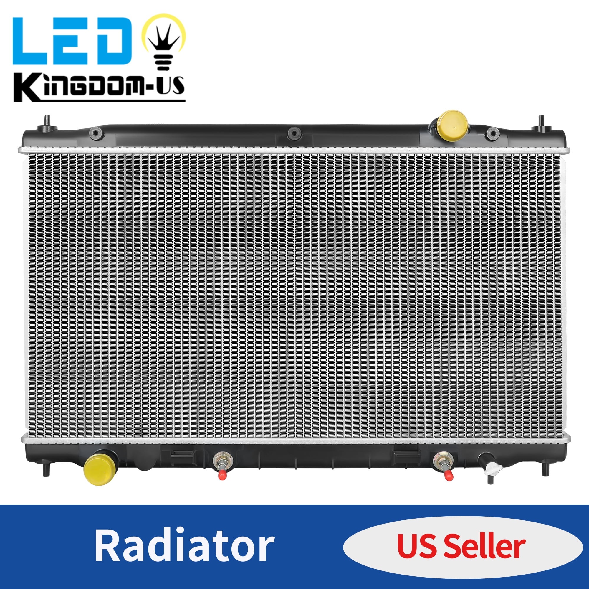 LEDKINGDOMUS Radiator for 2014-2018 INFINITI Q50 V6 3.5L 3.7L Direct Fit Replacement OEM# 214104GA5A 214604GB5A High-Cooling Aluminum Core Leakproof Design