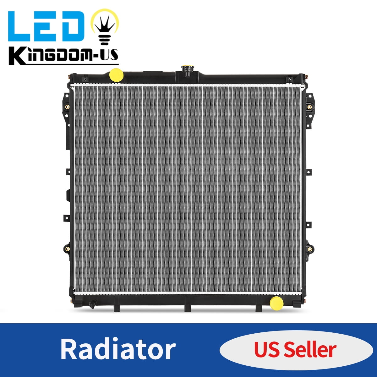 LEDKINGDOMUS Radiator For 2007-2020 Toyota Tundra 2008-2014 Sequoia 4.6L 5.7L V8 Aluminum Core Direct Fit OEM 164000S010 164000S030