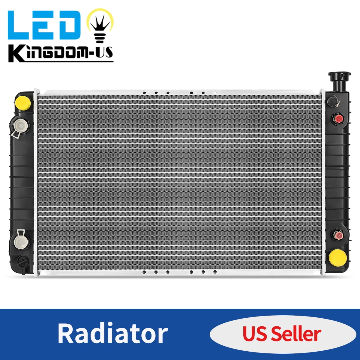 LEDKINGDOMUS Radiator for 1996-1999 Chevrolet C1500/C2500/K1500/K2500 GMC C1500/C2500/K1500/K2500 5.7L L31 OEM 52469674/CU1790 (No Cap Included)