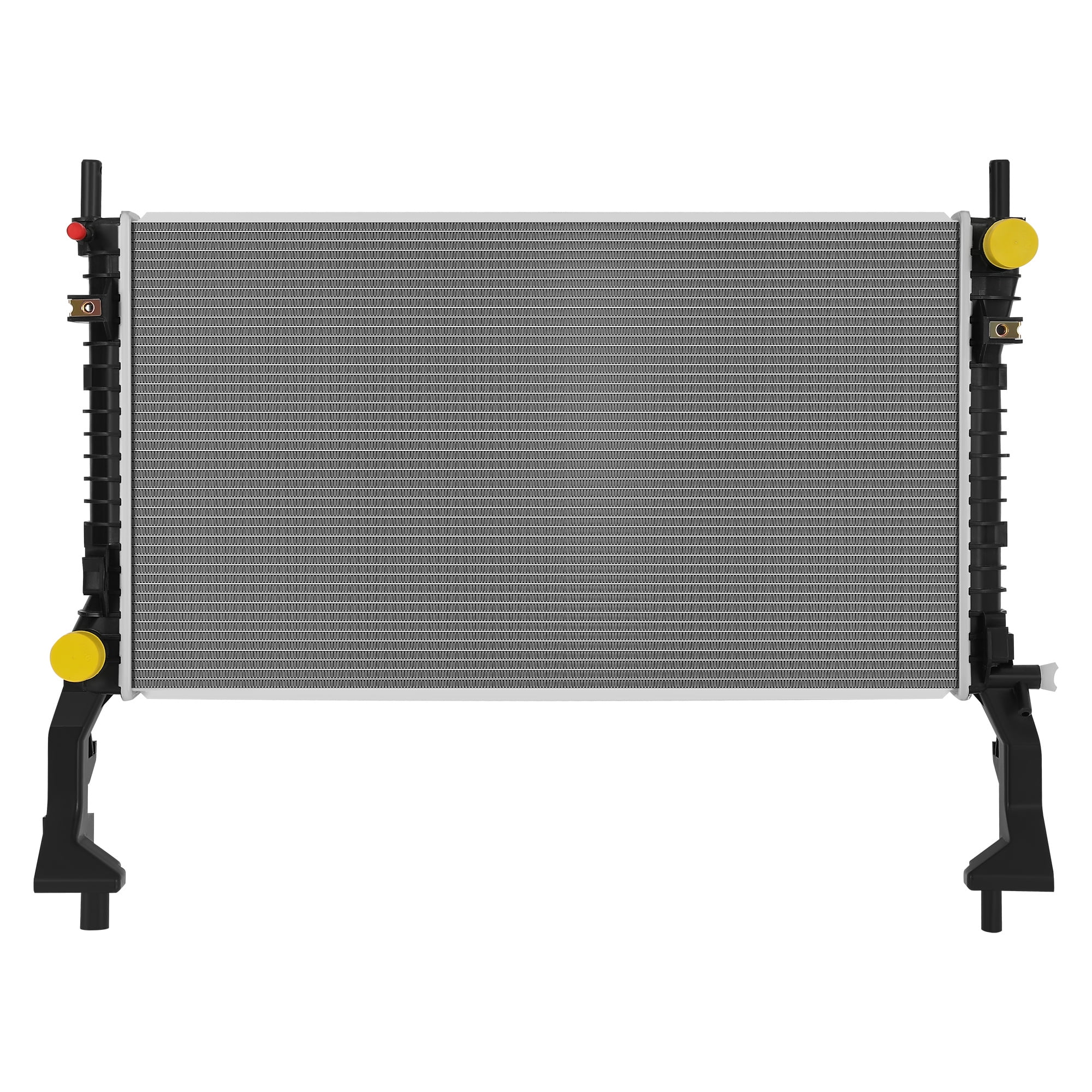 LEDKINGDOMUS Radiator for 2015-2024 Ford Mustang EcoBoost Premium 2.3L L4 Direct Fit Replacement Aluminum Core with Brass Cooler OEM Equivalent