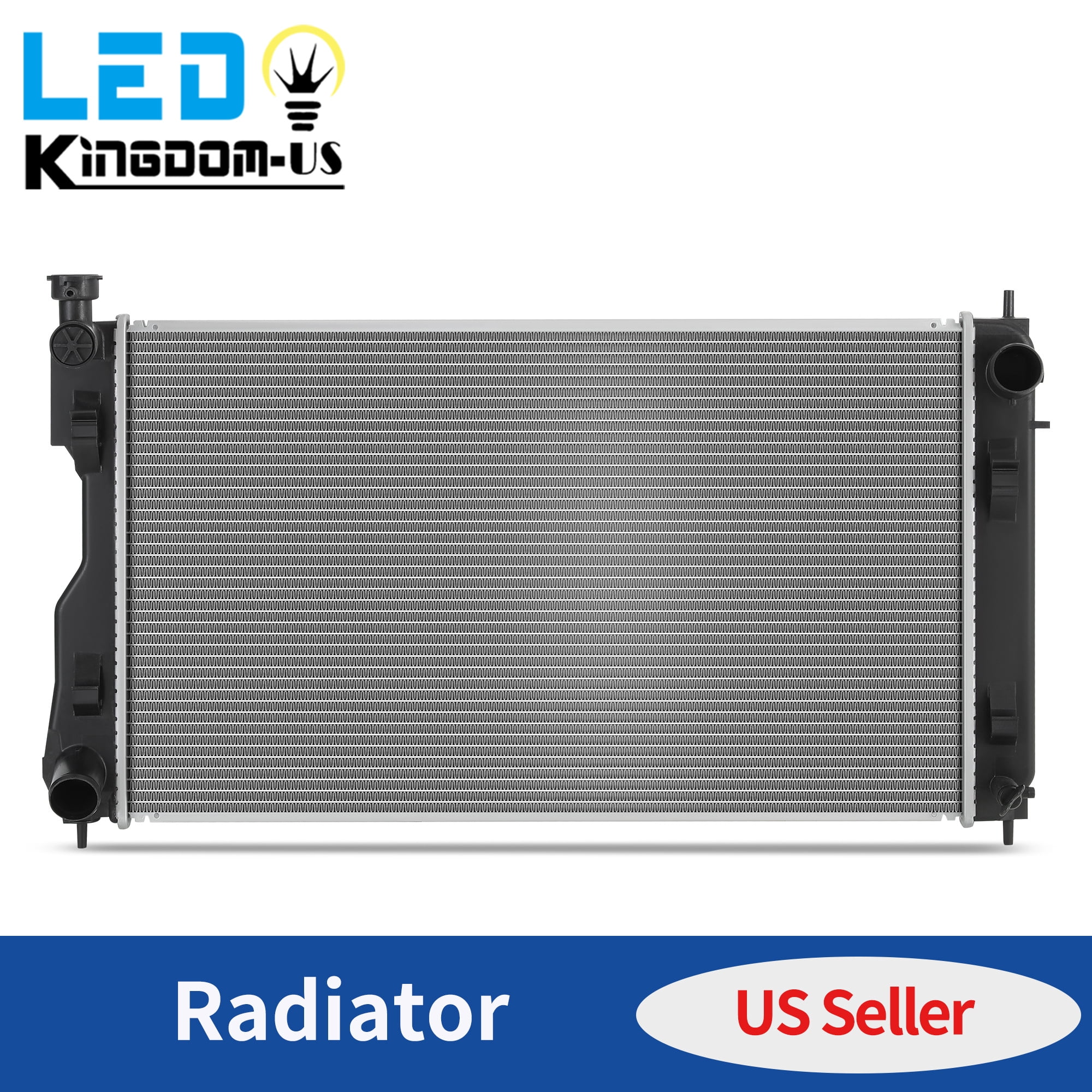LEDKINGDOMUS Radiator for 2018-2024 Subaru Crosstrek 4-Cyl 2.0L/2.5L & 2017-2023 Impreza 4-Cyl 2.0L, OE Fit Aluminum Core (CU13748)