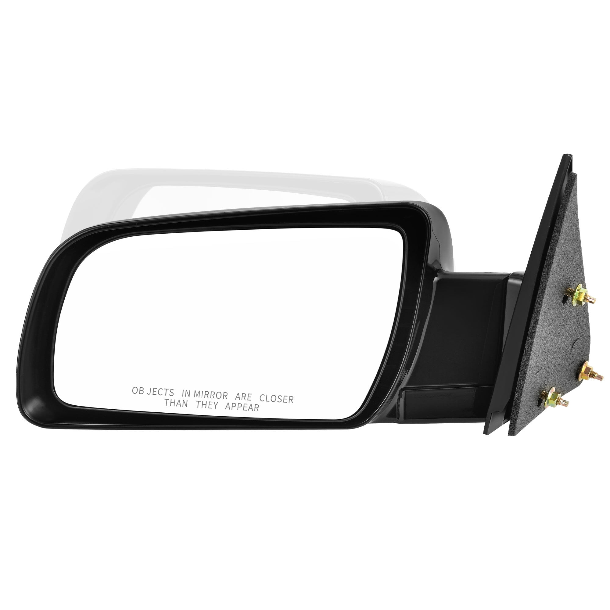 LEDKINGDOMUS Replacement Power Side Mirror Driver Left for GMC C/K 1500/2500/3500 1988-2000, Suburban 1500/2500 1992-1999, Chevy Blazer Full Size 1994, Tahoe 1995-2000,Manual Folding Adjustable Glass