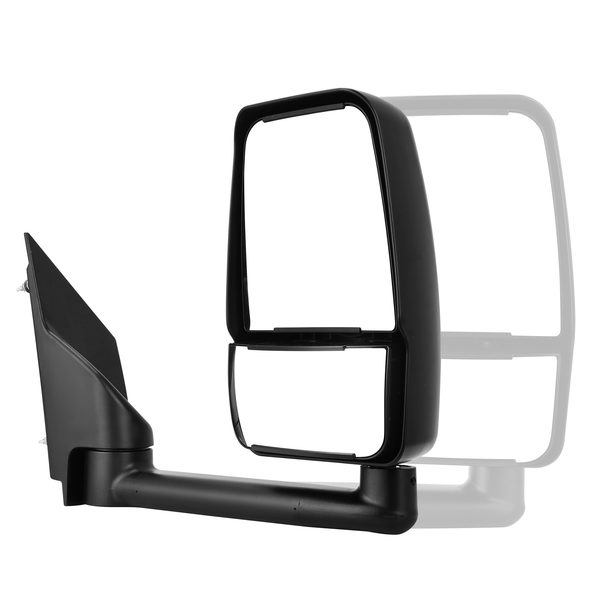 LEDKINGDOMUS  Replacement Power Side Mirror Passenger Right for Chevy Express GMC Savana 1500/2500/3500 2003-2018, Manual Fold Adjustable Convex Glass OEM-Style Plug and Play