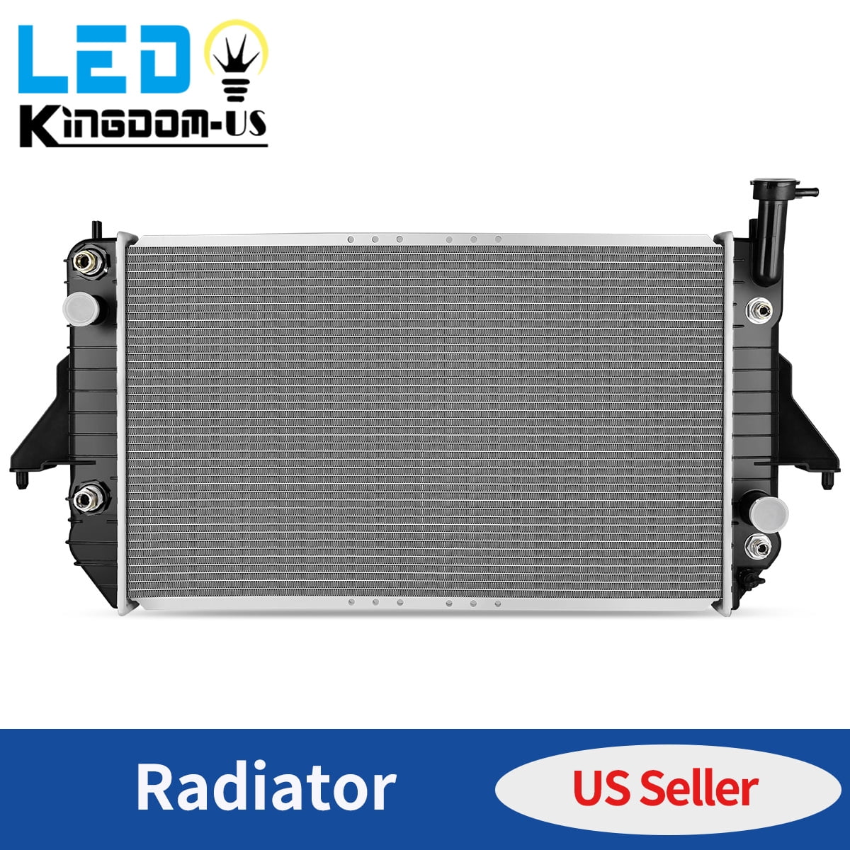 LEDKINGDOMUS Replacement Radiator for 1996 1997 1998 1999 2000 2001 2002 2003 2004 2005 Chevy Astro & GMC Safari 4.3L V6, Direct Fit Aluminum Core (OEM: 15180873, CU1786)