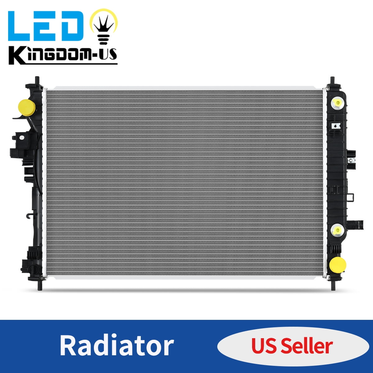 LEDKINGDOMUS Replacement Radiator for 2016 2017 2018 Chevrolet Malibu 2017 2018 2019 Buick LaCrosse 1.5L L4 / 3.6L V6, Direct Fit Aluminum Core (OEM: 23336325, 84493638, GM3010583)