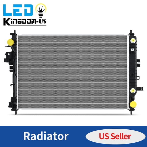 LEDKINGDOMUS Replacement Radiator for 2016 2017 2018 Chevrolet Malibu 2017 2018 2019 Buick LaCrosse 1.5L L4 / 3.6L V6, Direct Fit Aluminum Core (OEM: 23336325, 84493638, GM3010583)
