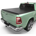 LEDKINGDOMUS Truck Bed Tonneau Cover FRP Hard Folding Fit for Dodge Ram