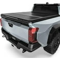 LEDKINGDOMUS Truck Bed Tonneau Cover FRP Hard Folding Fit for Toyota