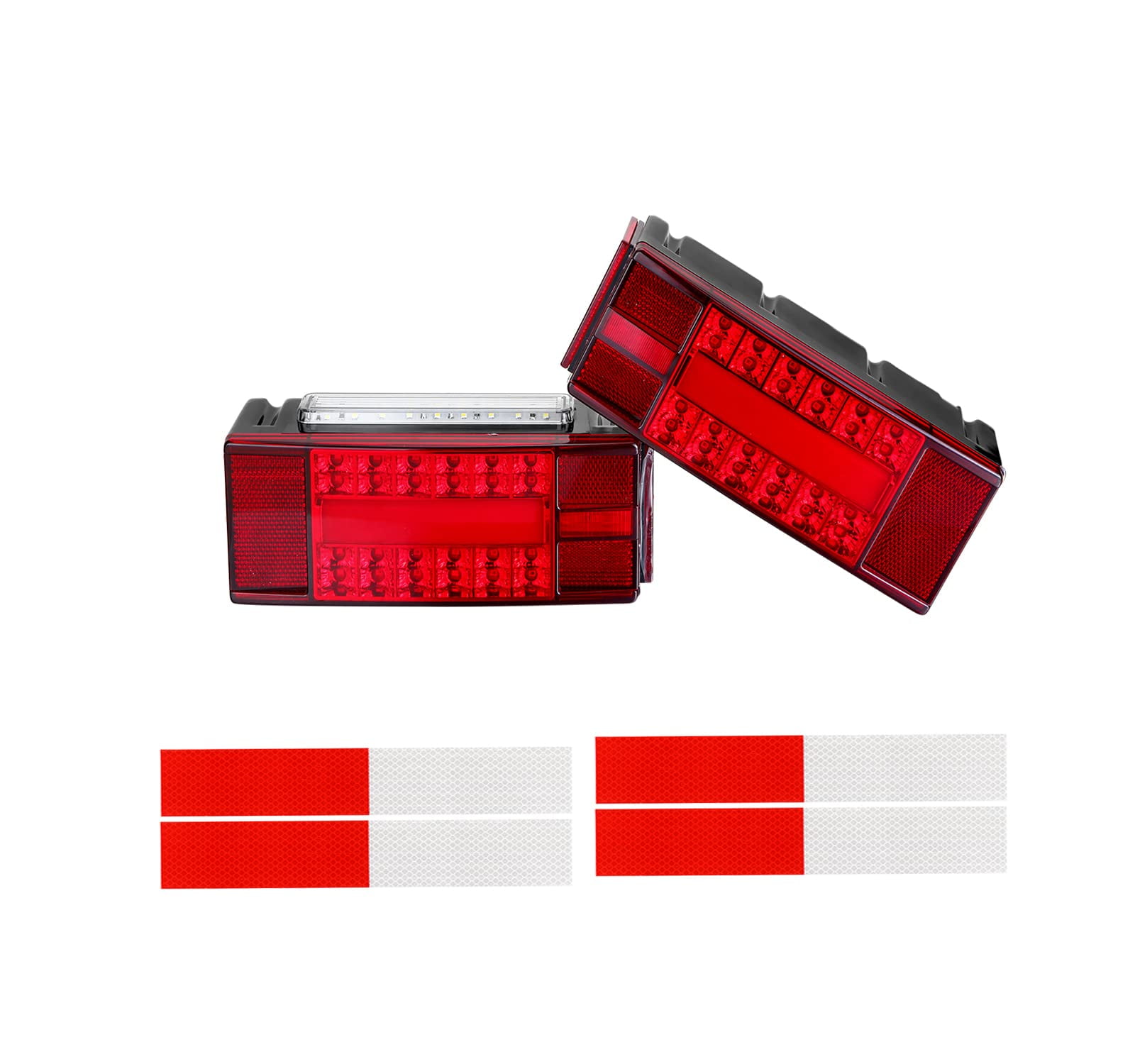 LEDKITO R4 LED Strobe MMF7 Rock Lights 8PCS Kit White and Amber