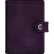 LEDLENSER Lite Wallet - Sleek Leather, 150 Lumen, RFID Blocker for Data Protection, Purple