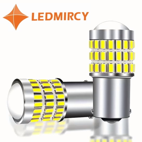 LEDMIRCY 1156 LED Bulbs White Super Bright 4014 SMD, 12-24V Automotive Light Bulbs for Interior Reading Dome Trunk Lights