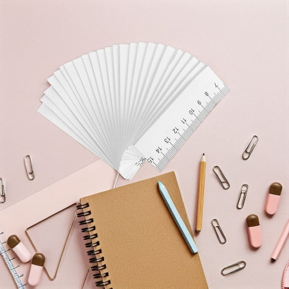 LEDMOMO 100Pcs Disposable Paper Measuring for Use White for Body Measurements