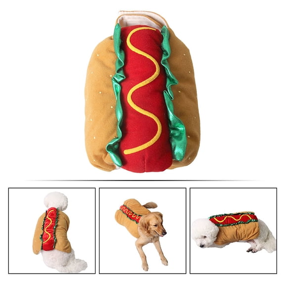 LEDMOMO 1Pc Hamburger Shape Pet Apparel for Dogs and Cats Party