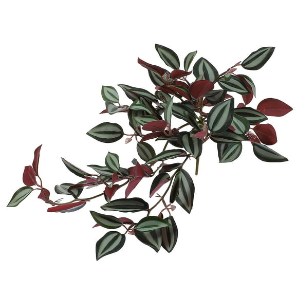 LEDMOMO 1Pc Red Plastic Rattan Hanging Decor with Realistic Details for Wedding and Home