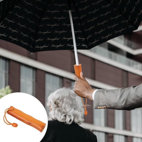 LEDMOMO Replaceable Wood Umbrella Handle Grip for Daily Use with Anti Slip Sturdy Grip in Assorted Colors