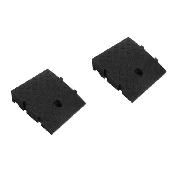 LEDMOMO-2PCS Curb Ramp Portable Lightweight Heavy Duty Plastic Driveway ...