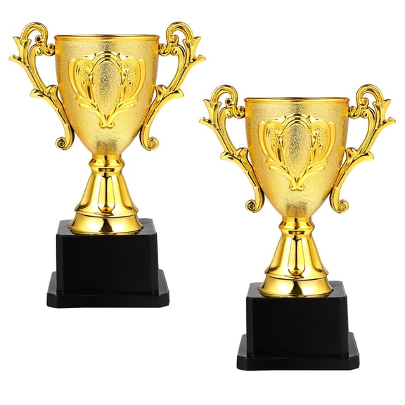 LEDMOMO 2Pcs Winner Award Trophy Multi Plastic Recognition for School Competitions with Realistic Design