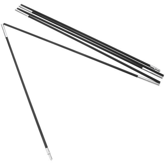 LEDMOMO Multiplayer Tent Pole Kit Portable Black Fiberglass  2Pcs