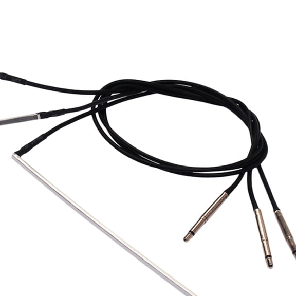LEDMOMO 3Pcs Plated Silver Classical Guitar Piezo Bridge Pickup Cable High Performance Acoustic Parts