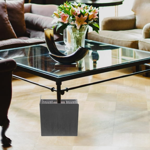 LEDMOMO Sofa Risers Black Rubber Stable Base for Home Furniture 4Pcs
