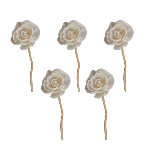 LEDMOMO 5Pcs Diffuser Sticks Light Grey Porous Aroma Reeds for Kitchen Bedroom and Bathroom Scent