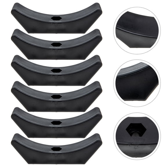 LEDMOMO 6Pcs Plastic Dumbbell Cradle Rack for Safe Adjustable Weight Storage