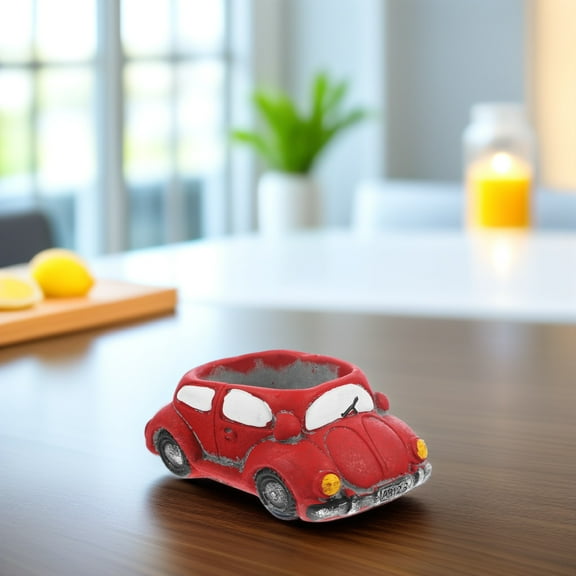 LEDMOMO Flower Pot with Car Shape Multi Drainage for Succulent Plants 1Pcs