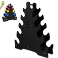 thumbnail image 1 of LEDMOMO Black Dumbbell Holder Rack Tree Leaf Shape Stable Weight Storage Organizer, 1 of 6
