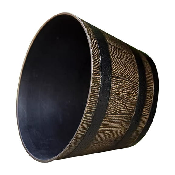 LEDMOMO Flower Succulents Planter Square Resin Pot Dark Brown for Plant Lovers 1Pack